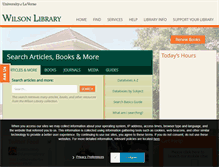 Tablet Screenshot of library.laverne.edu